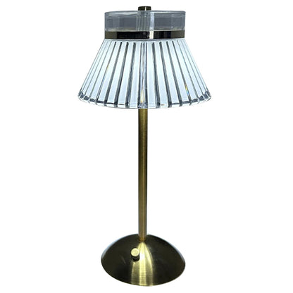 Crystal Table Lamp Metal Base Eye Protection Night Light Rechargeable