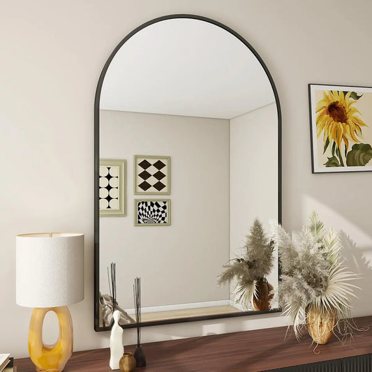 26 inch x 38 inch Arch Bathroom Mirror