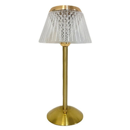 Crystal Table Lamp Metal Base Eye Protection Night Light Rechargeable