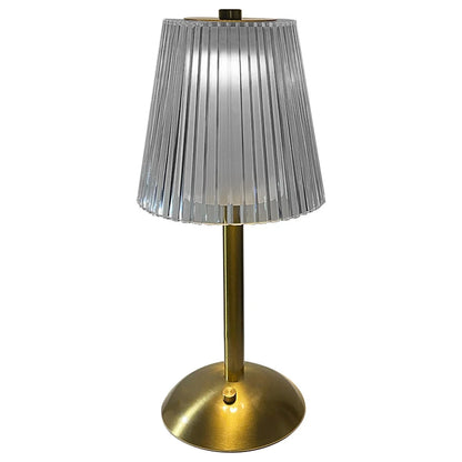 Crystal Table Lamp Metal Base Eye Protection Night Light Rechargeable