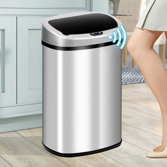 Automatic Touch Free 13-Gallon Kitchen Trash Can Automatic Touch Free