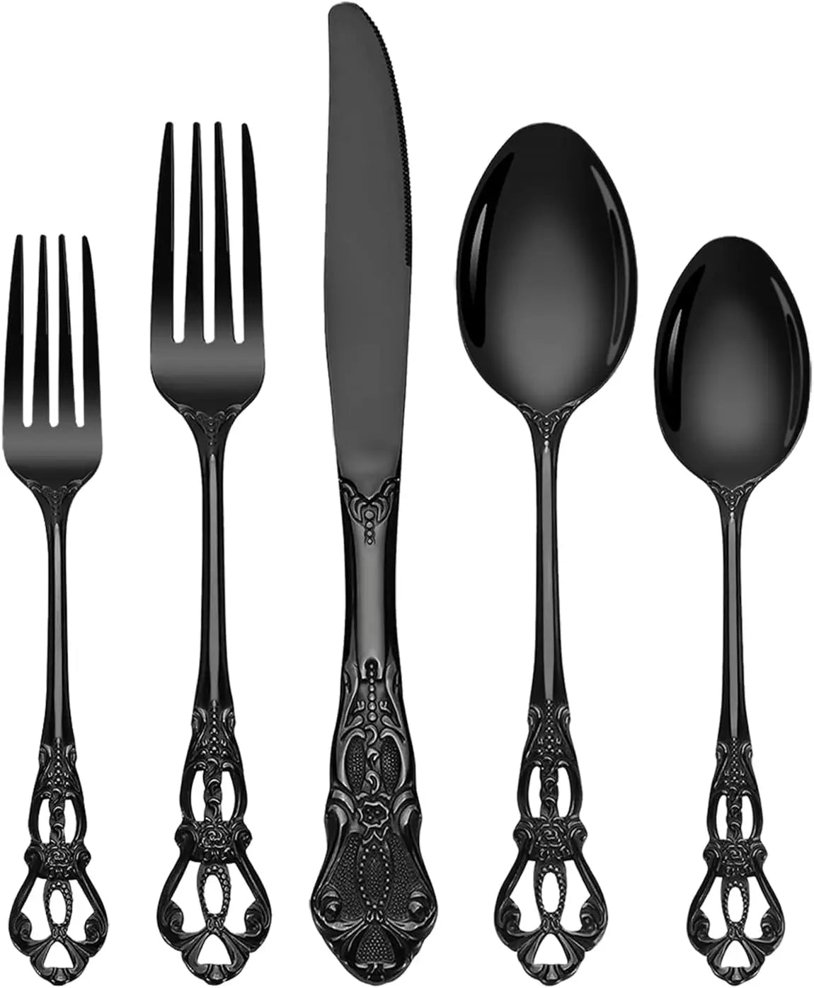 Retro Stainless Steel Silverware Set