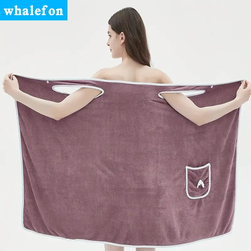 Quick Drying, Wearable Bath Towel For Adults