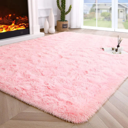 Fluffy Fuzzy Area Rugs