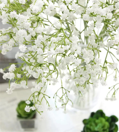 Artificial Flowers 12Pcs 21 Baby Breath/Gypsophila Fake Silk Plants