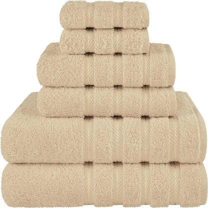 100% Cotton Luxury 6 Piece Towel Set