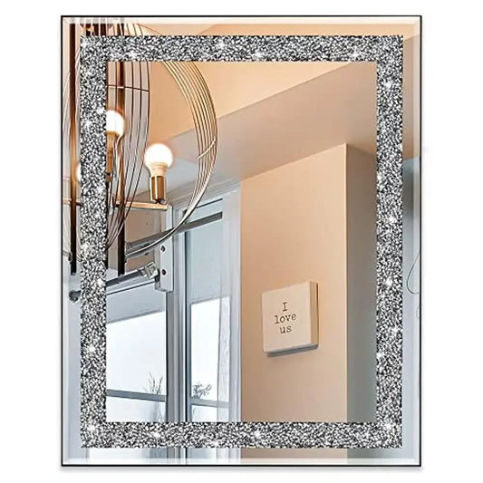 16x20 Crystal Crush Diamond Wall Mirror