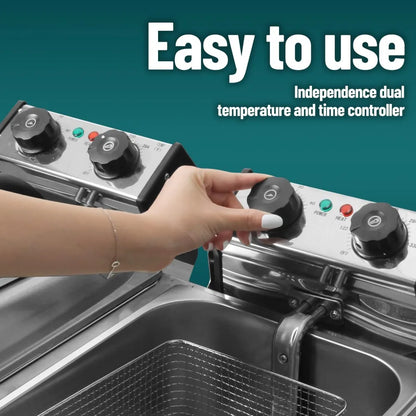 Dual Tank Electric Deep Fryer