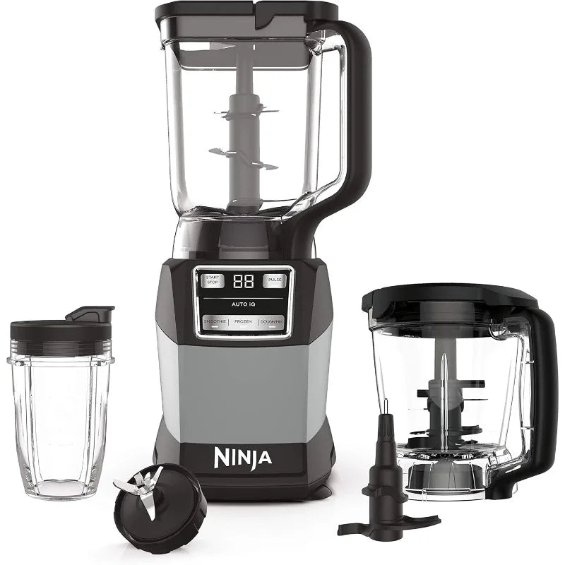 Compact Kitchen System, 1200W, 3 Functions for Smoothies, Dough & Frozen Drinks