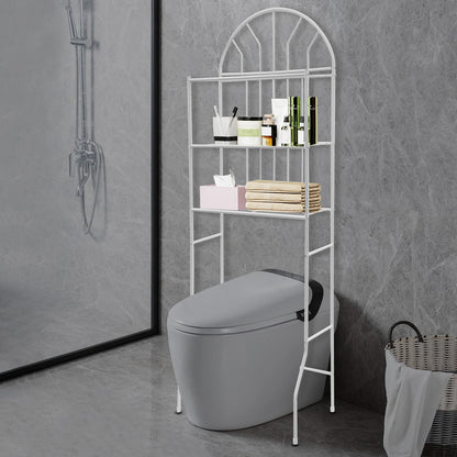 Modern White Three-layer Toilet Storage Rack