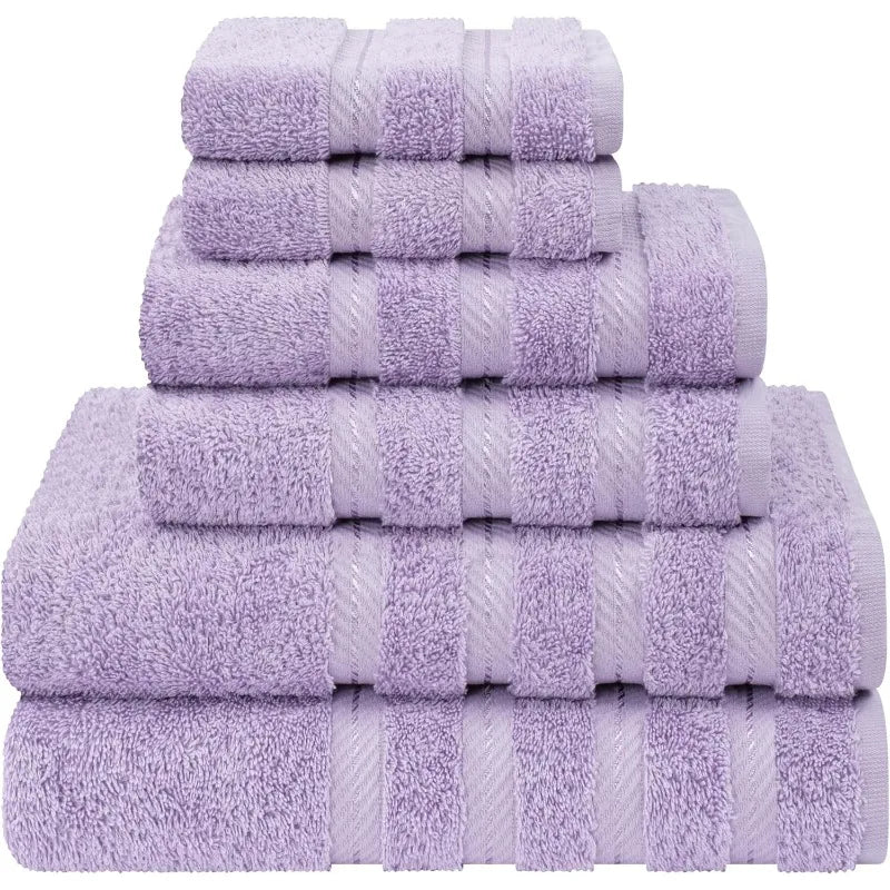 100% Cotton Luxury 6 Piece Towel Set