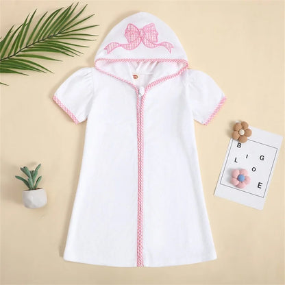 Children's Robe with Cute Animal Embroidery Robe