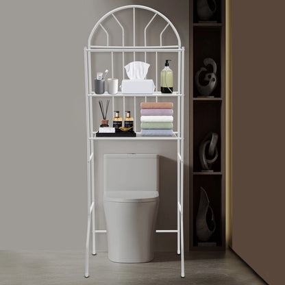 Modern White Three-layer Toilet Storage Rack