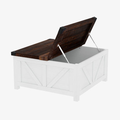 35.6"/40'' Lift Top Farmhouse Coffee Table with Large Hidden Storage