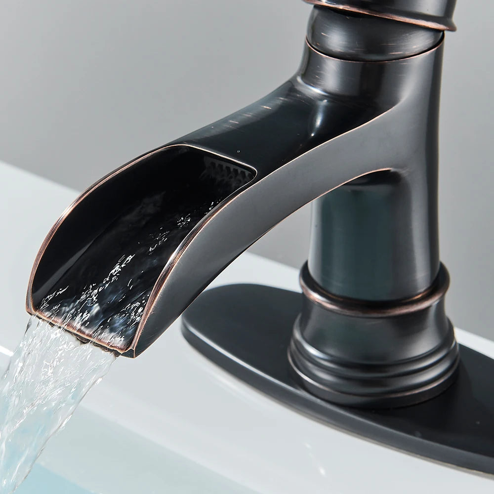 Farmhouse Waterfall Bathroom Faucet