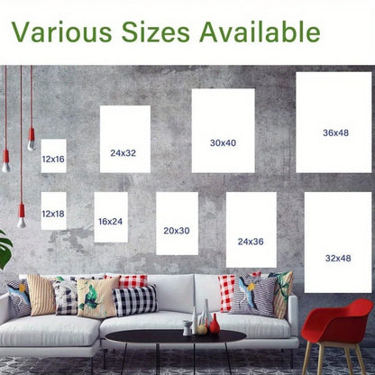 1.5 inch thick pine frame rustic farmhouse canvas wall art, elegant white floral and hummingbird design, interior decor