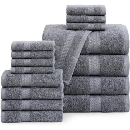 100% Cotton 16 Piece Bath Towels