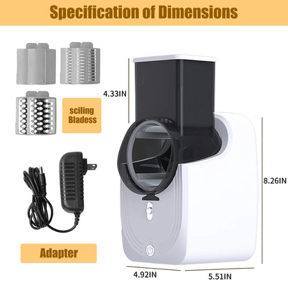Electric Cheese Grater,Vegetable Slicer, Salad Maker, Fruit Cutter, Food Processor Spiralizer