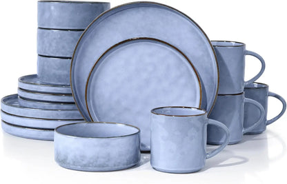 Ceramic Stoneware Plates and Bowls Set