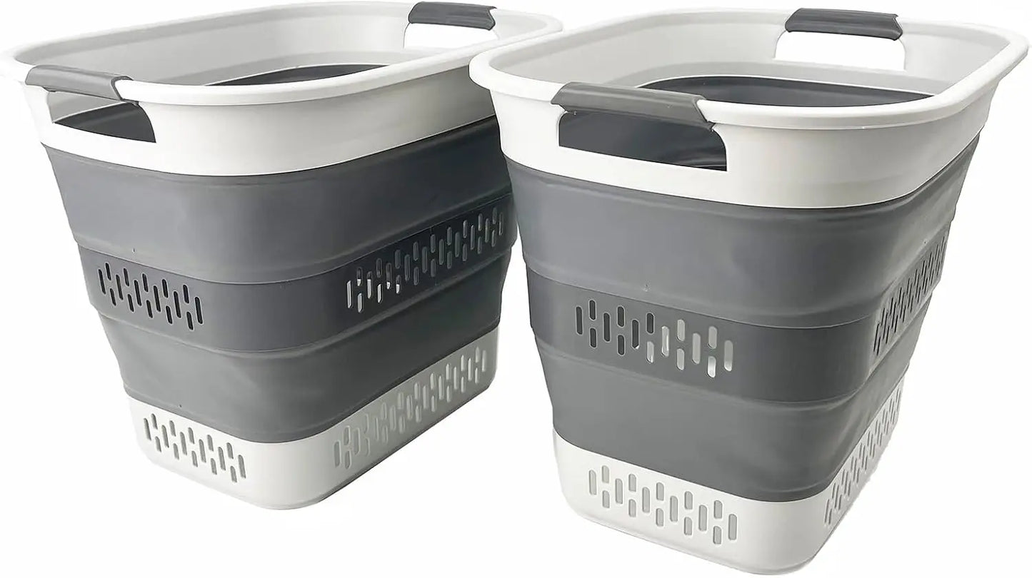 40L (10.5 Gallon) Collapsible Plastic Laundry Basket