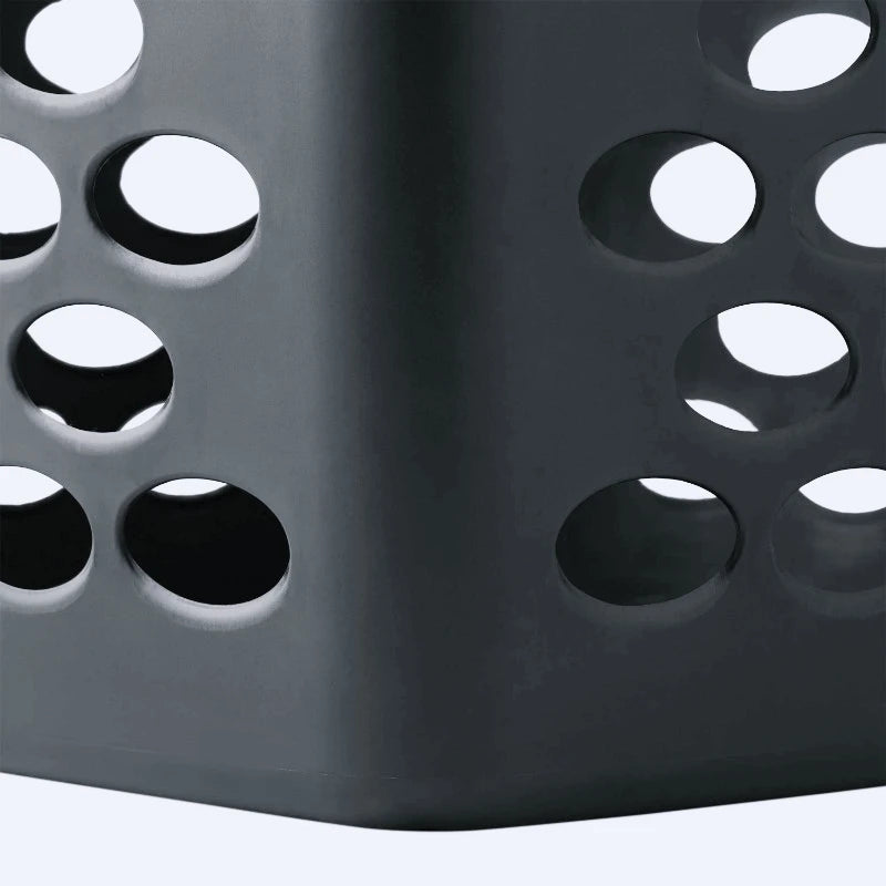 3-Pack 20" Black 2 Bushel Laundry Baskets for Everyday Home Organization