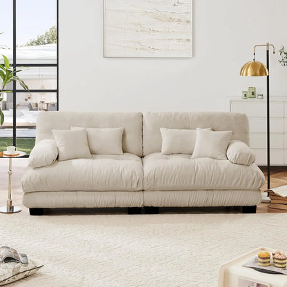 94.4 Inch Comfy Chenille Cloud Oversized Modular Sectional Sofa, Couches for Living Room