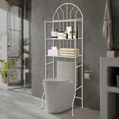 Modern White Three-layer Toilet Storage Rack