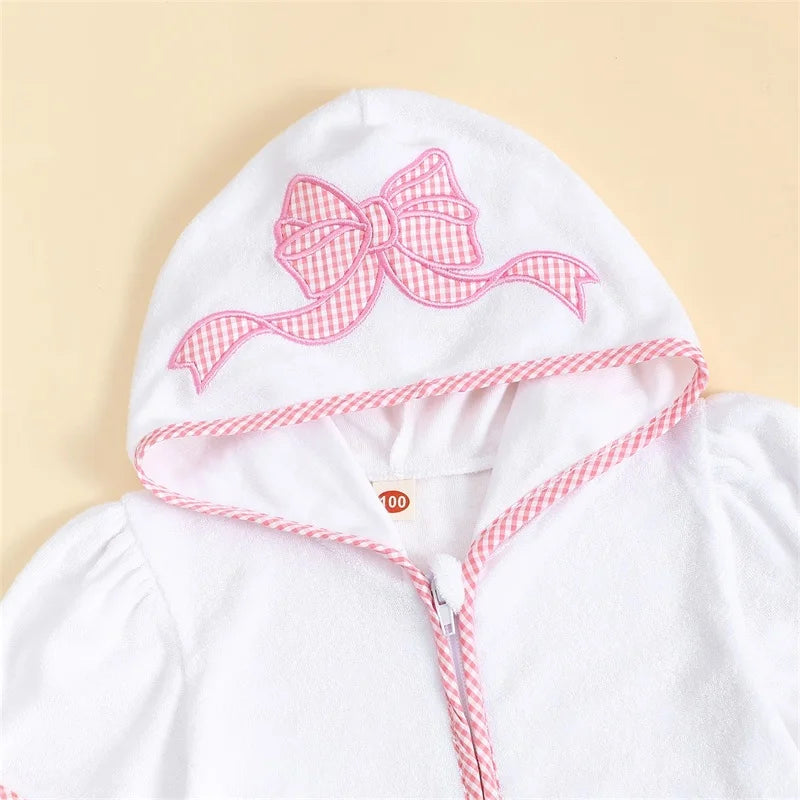 Children's Robe with Cute Animal Embroidery Robe