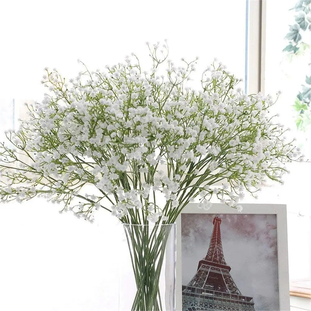 Artificial Flowers 12Pcs 21 Baby Breath/Gypsophila Fake Silk Plants