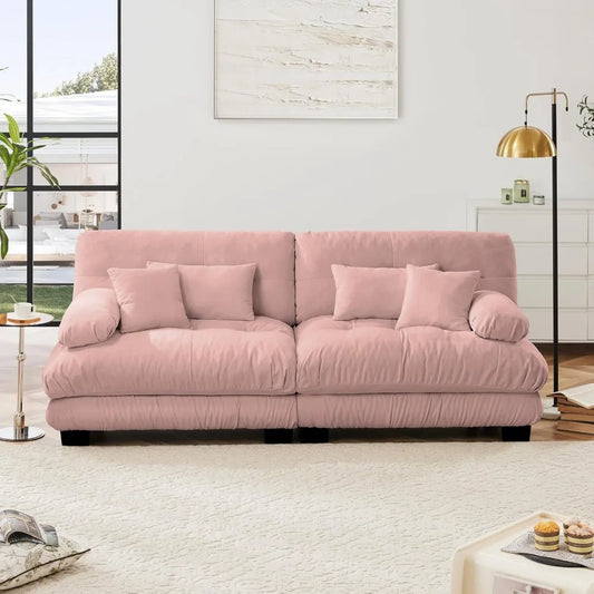 94.4 Inch Comfy Chenille Cloud Oversized Modular Sectional Sofa, Couches for Living Room
