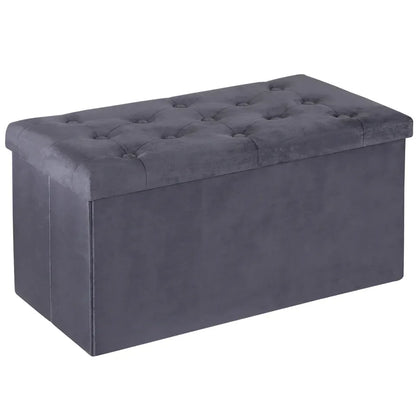 Storage Ottoman Bench, Foot Rest Stool for Bedroom, Entryway, Living Room
