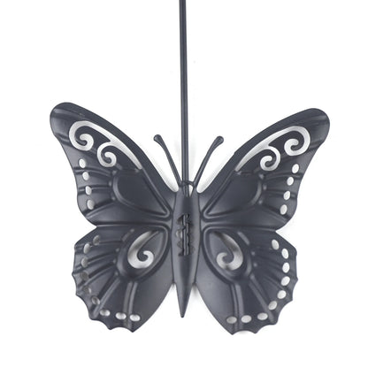 20inch Large Round Butterfly Wall-mounted Clock Creative Iron Craft