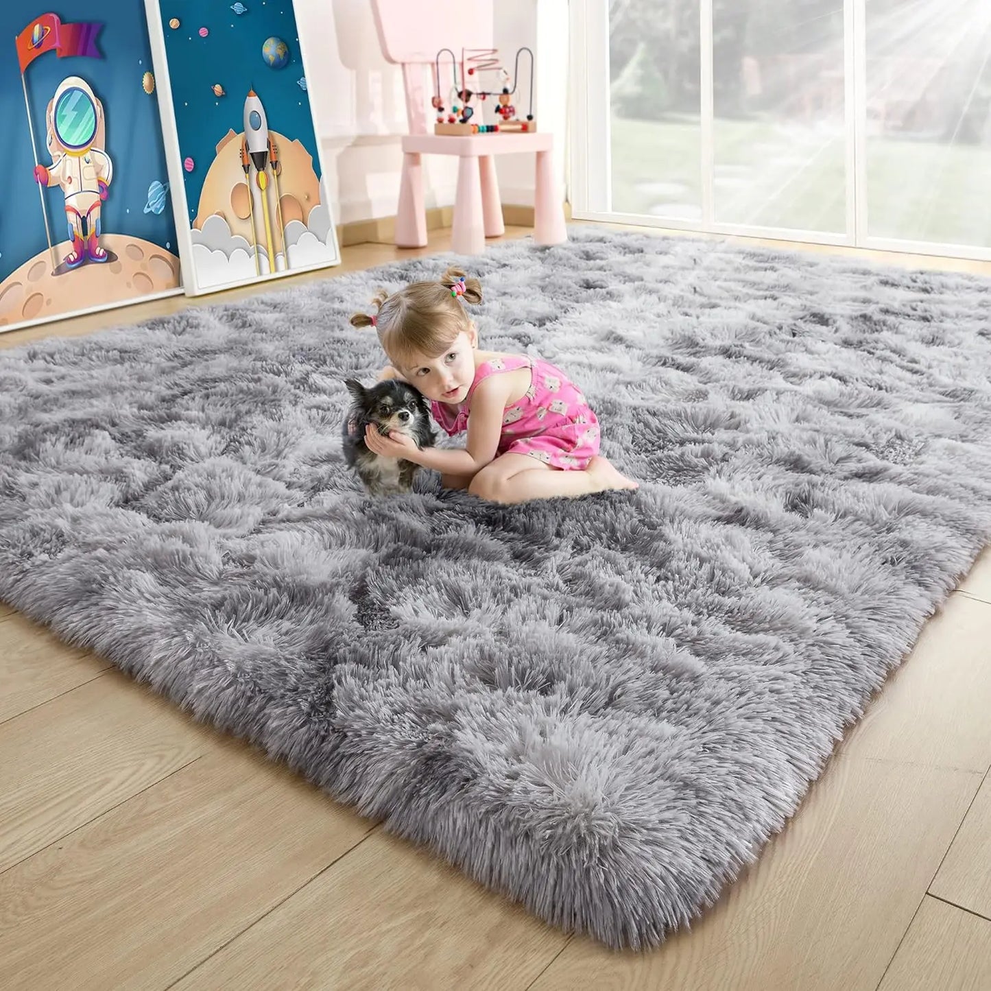 Fluffy Fuzzy Area Rugs