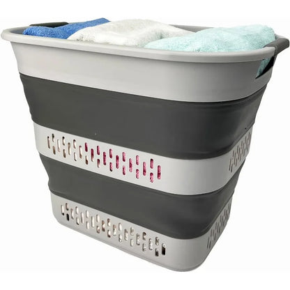 40L (10.5 Gallon) Collapsible Plastic Laundry Basket