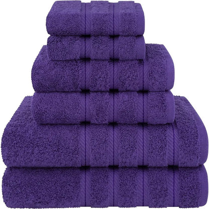 100% Cotton Luxury 6 Piece Towel Set