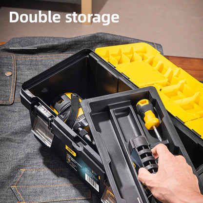 17in Plastic Storage Organizer with Secure Latch