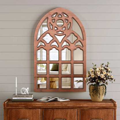 Decorative with Wood Framed,Large Retro Farmhouse Mirrors for Kitchen, Entryway ,Living Room