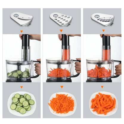 6 in1 800W Black Food Processor